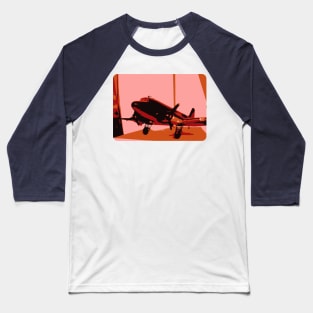 DC 3 Dakota Airplane Baseball T-Shirt